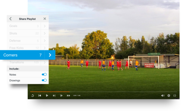 Hudl for soccer video playlists